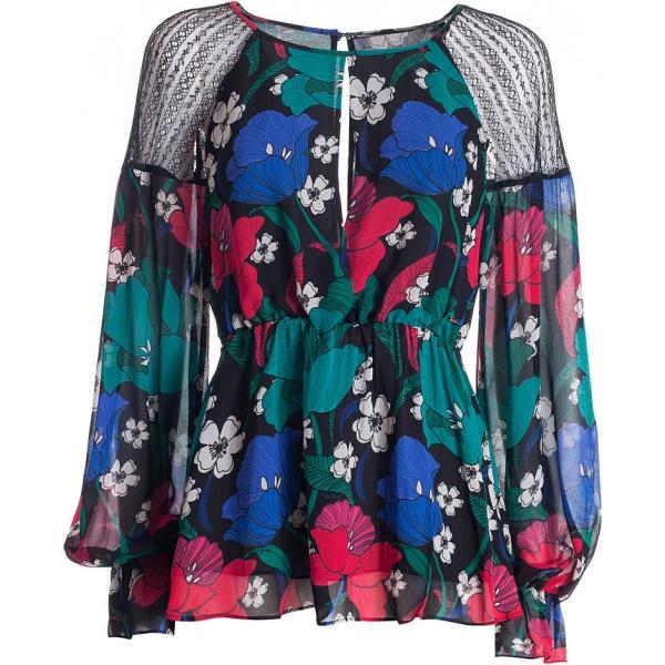 bluse Fracomina blu a fiori