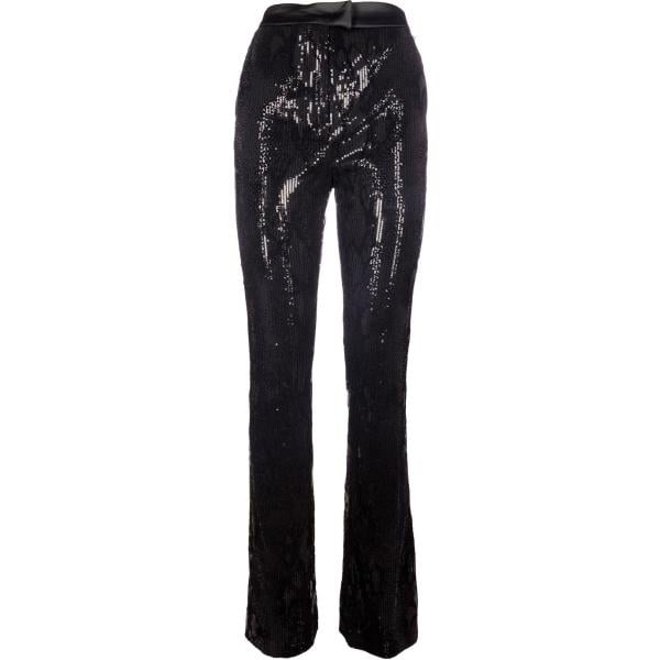 pantaloni Fracomina nero geometrica