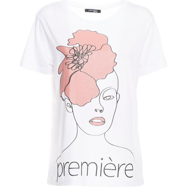t-shirt Fracomina bianco con stampe