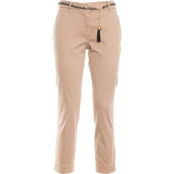 pantaloni capri Fracomina marrone tinta unita