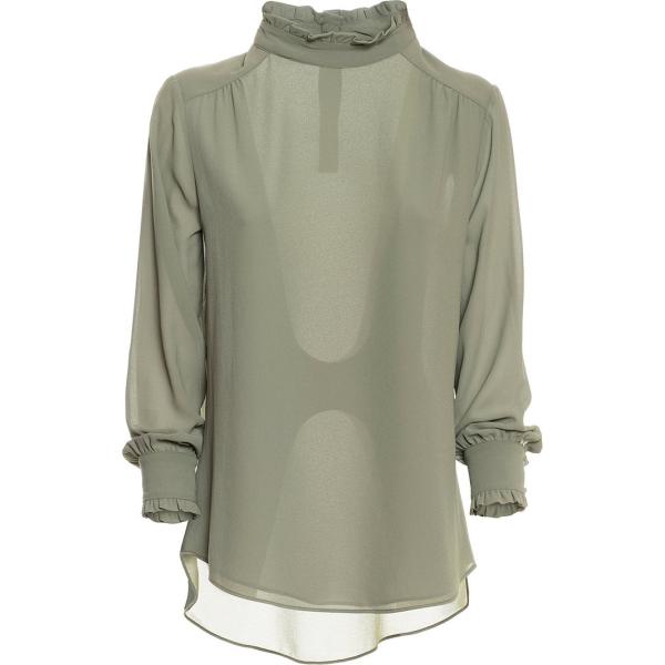 bluse Fracomina marrone tinta unita