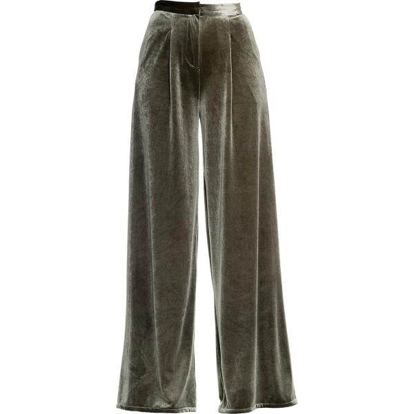pantaloni a palazzo Fracomina verde
