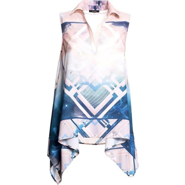 bluse Fracomina bianco con stampe