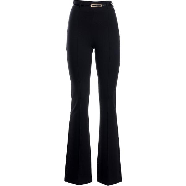 pantaloni Fracomina nero tinta unita
