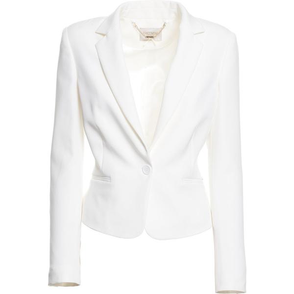 blazer Fracomina bianco tinta unita