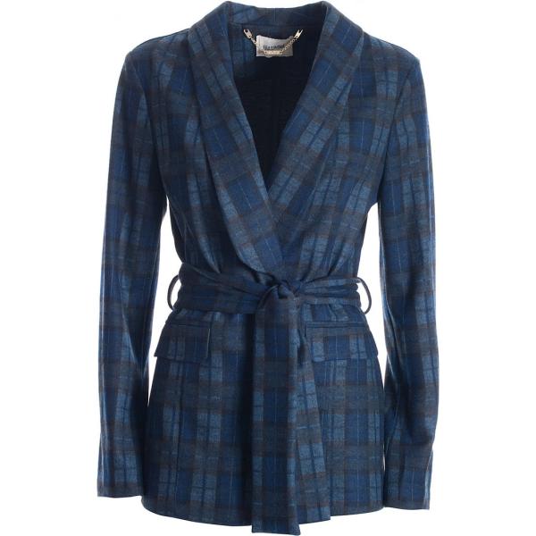 blazer Fracomina blu scozzese