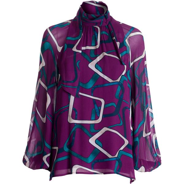bluse Fracomina rosso geometrica