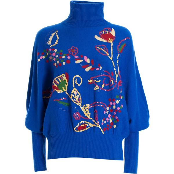 maglieria Fracomina blu a fiori