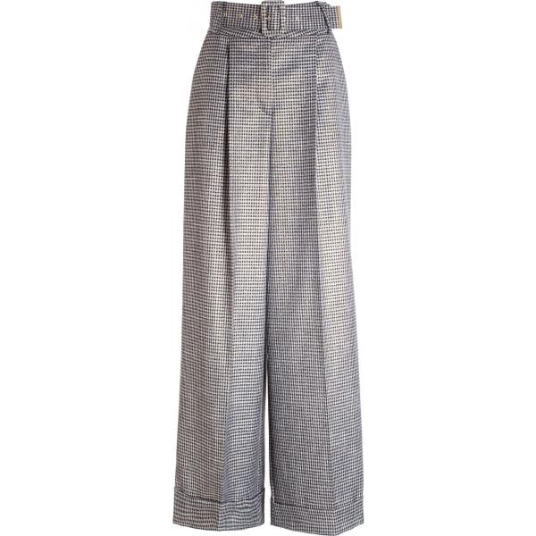 pantaloni a palazzo Fracomina grigio