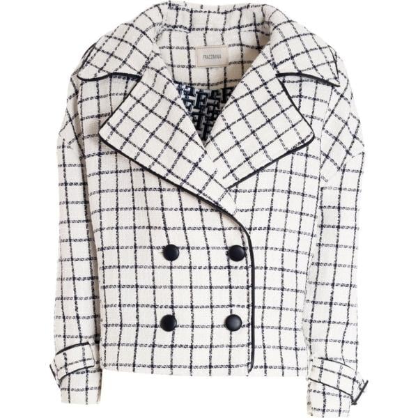 blazer Fracomina bianco a quadri