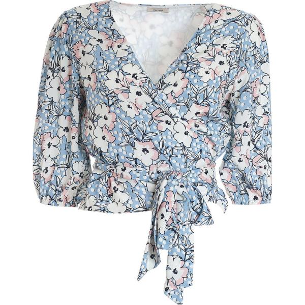 bluse Fracomina grigio a fiori