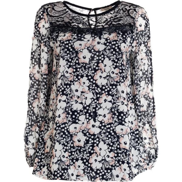 bluse Fracomina grigio a fiori