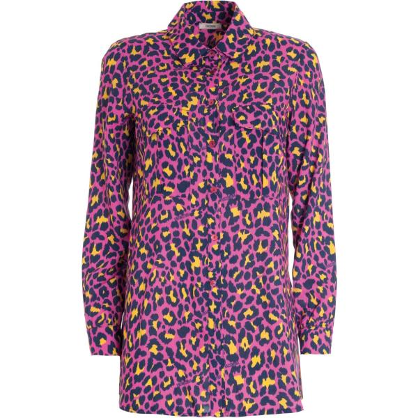 camicie Fracomina viola animalier