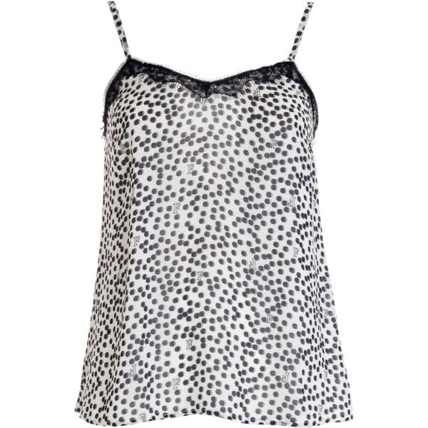 top Fracomina grigio a pois