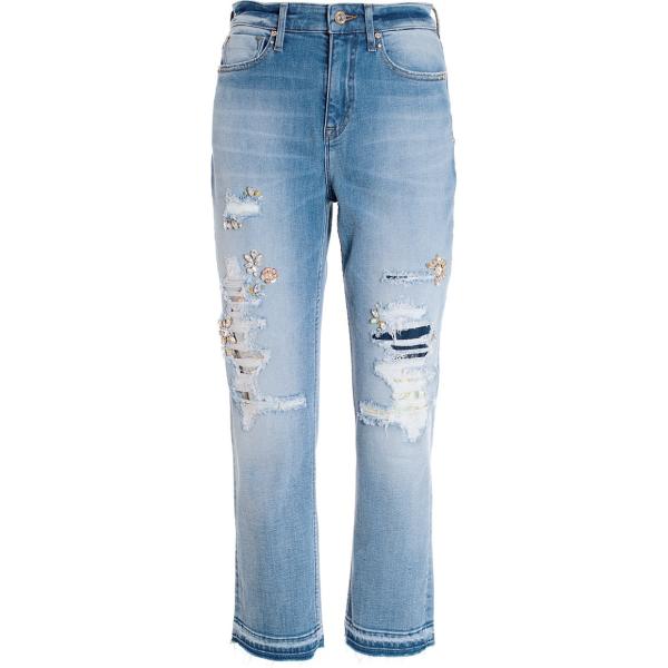 jeans strappati Fracomina blu