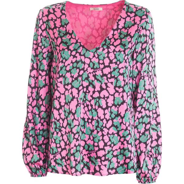 bluse Fracomina viola animalier