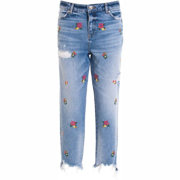 jeans boyfriend Fracomina viola a fiori