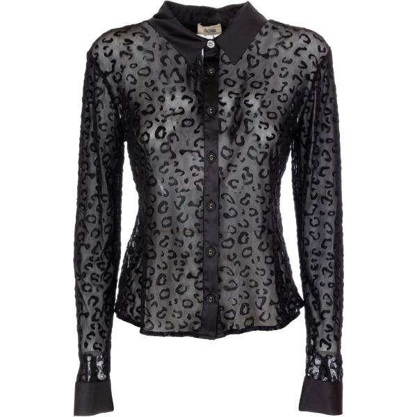 camicie Fracomina nero animalier
