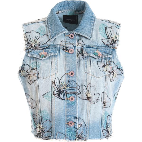 gilet Fracomina grigio a fiori