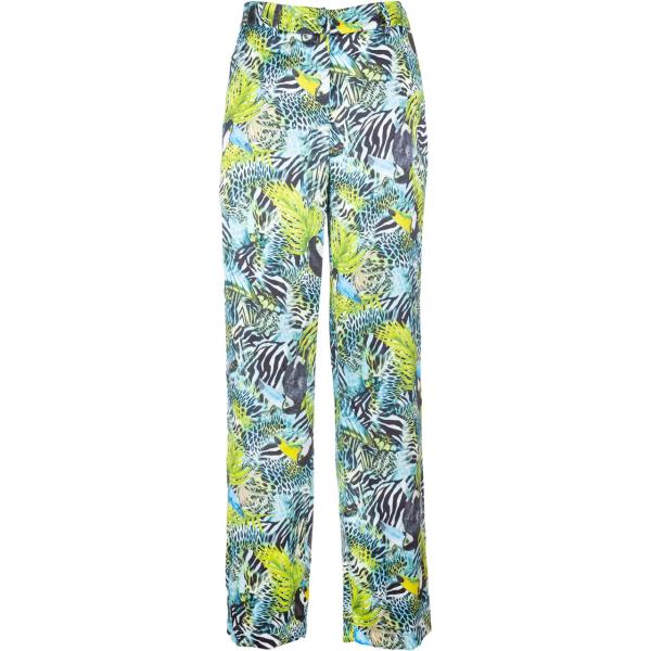 pantaloni a palazzo Fracomina grigio animalier