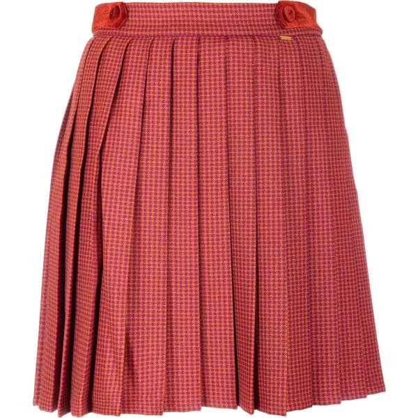 gonne Fracomina rosso pied de poule