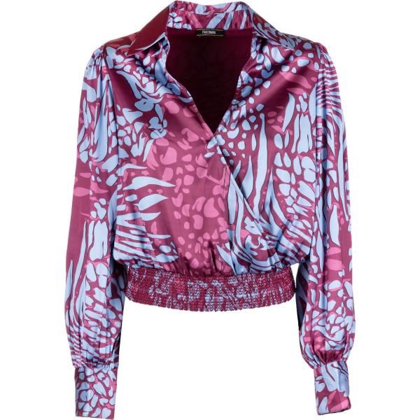bluse Fracomina viola animalier