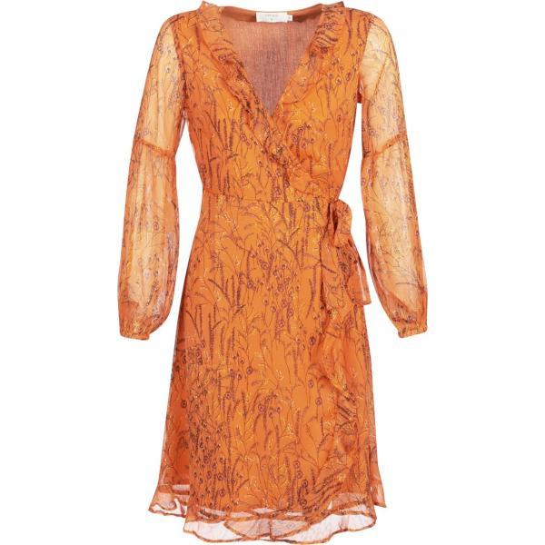 vestito lungo Cream arancione