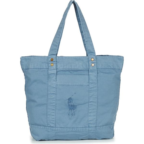 borsa tote Polo Ralph Lauren blu