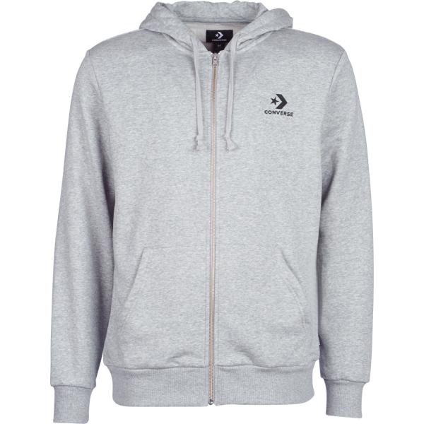 felpa con cappuccio Converse grigio