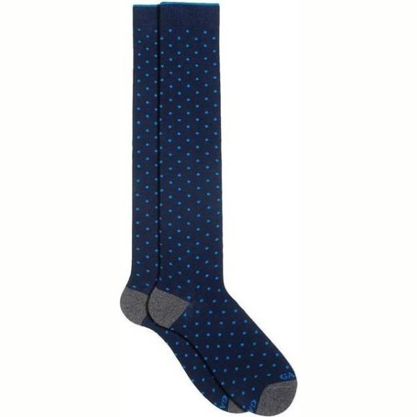 calzini Gallo blu a pois