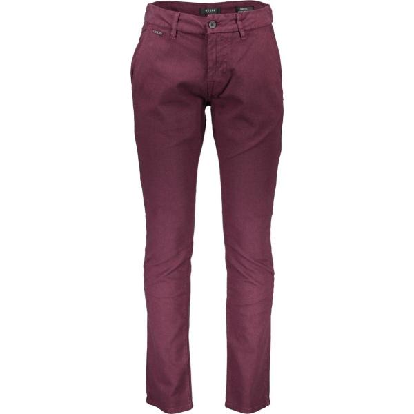 pantaloni chino Guess viola