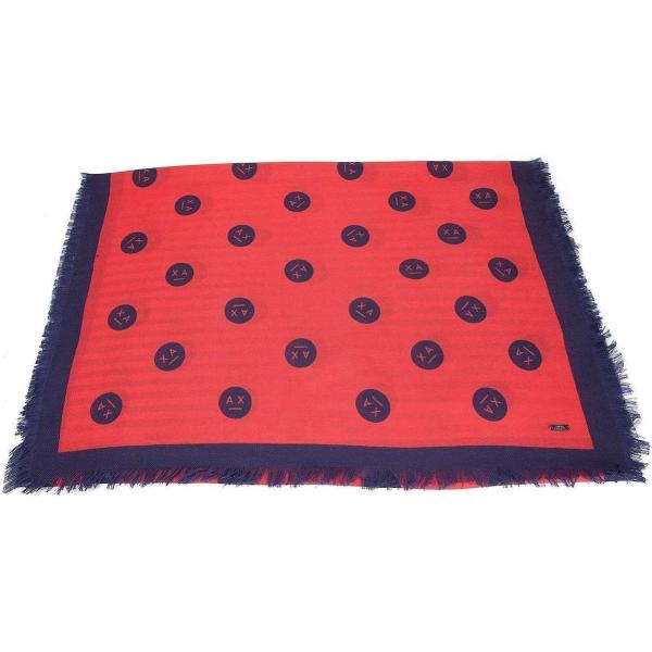 Sciarpa rosso Eax rosso