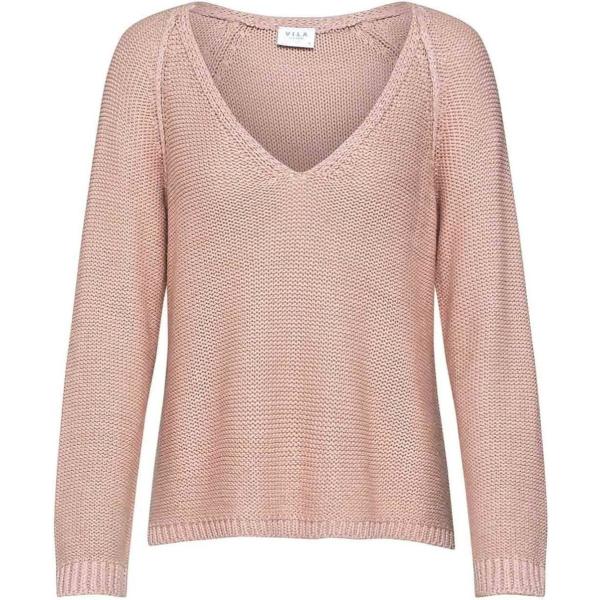 Maglione effetto metallizzato rosa Vila rosa