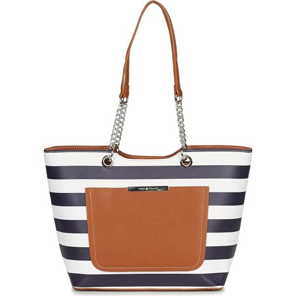 borsa a spalla David Jones blu