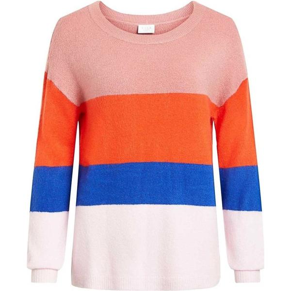 Maglione a righe multicolore Vila multicolore a righe