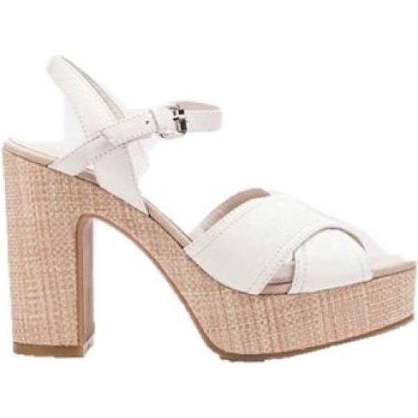 sandali con tacco Lumberjack bianco
