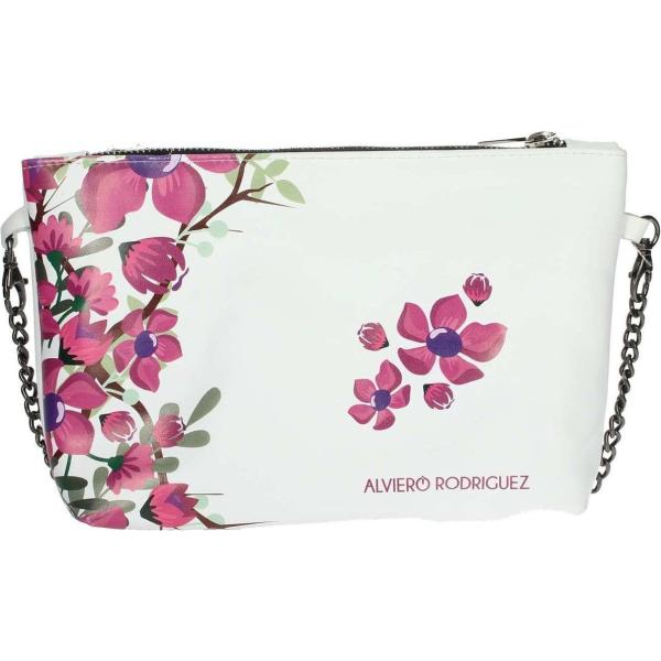 borsa a tracolla Alviero Rodriguez bianco