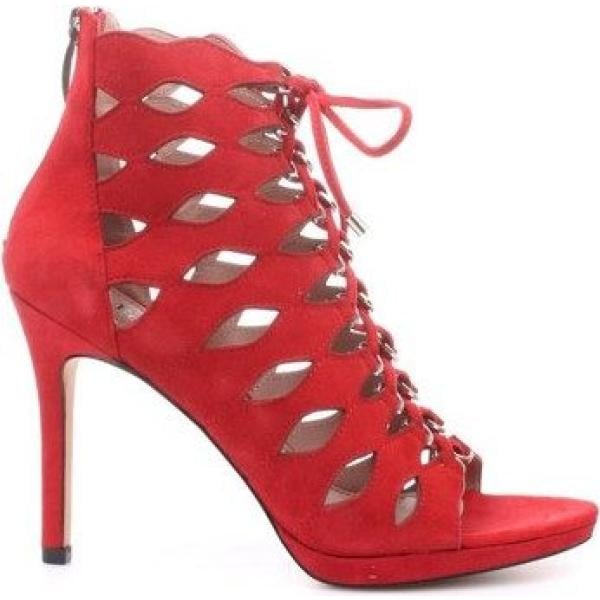 sandali col tacco Café Noir rosso