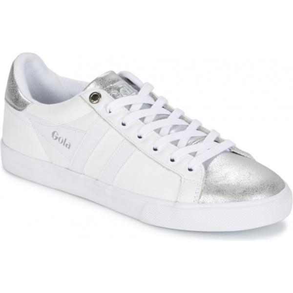 Scarpe effetto metallizzato bianco Gola bianco