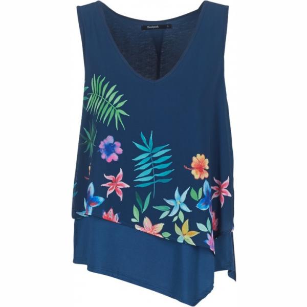 Top blu Desigual blu