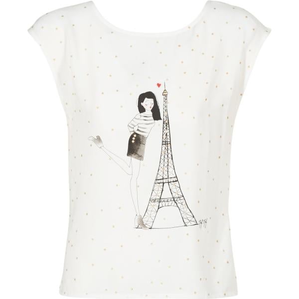 T-shirt a maniche corte bianco Naf Naf bianco