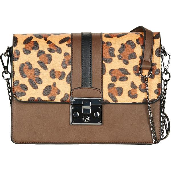 Borsa a tracolla marrone Moony Mood marrone