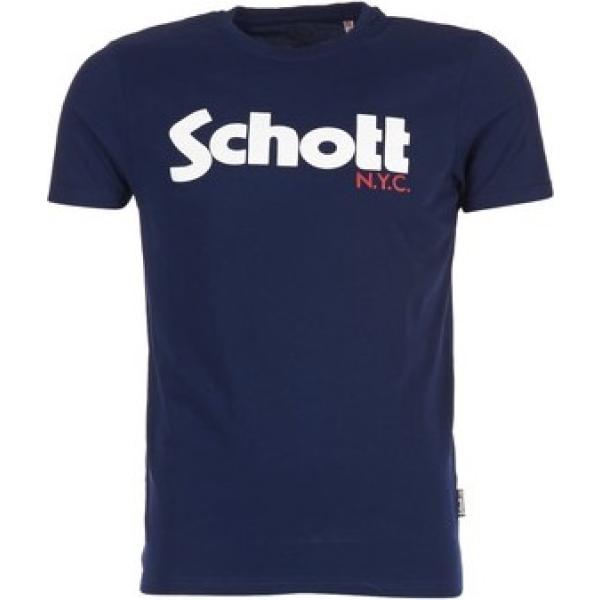 t-shirt Schott blu