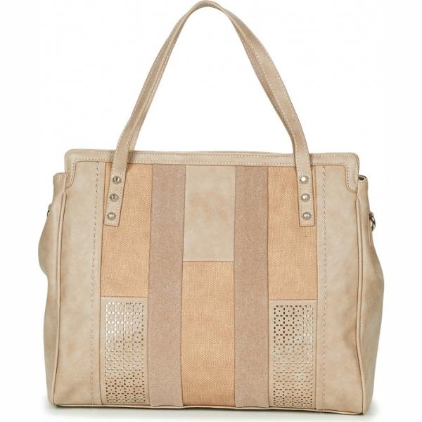 Borsa beige Fuchsia