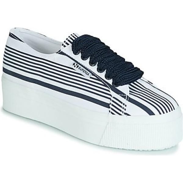 sneakers Superga bianco a righe