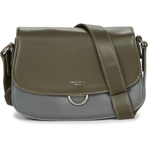 borsa a tracolla David Jones verde