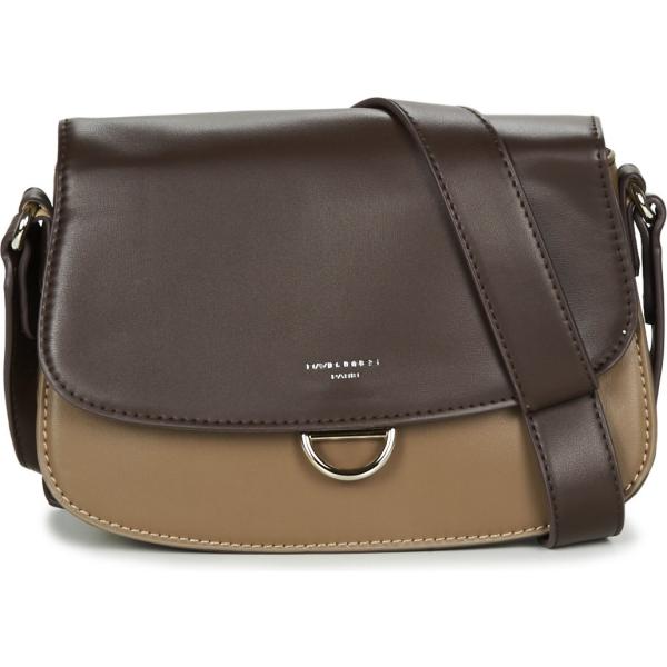 borsa a tracolla David Jones marrone