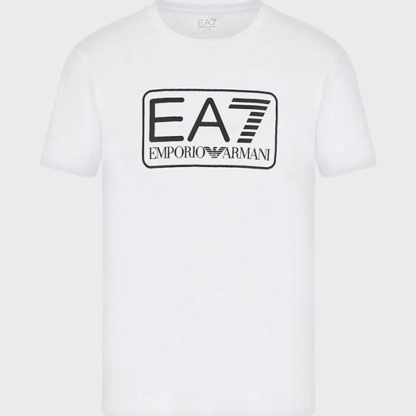 t-shirt Emporio Armani bianco con stampe