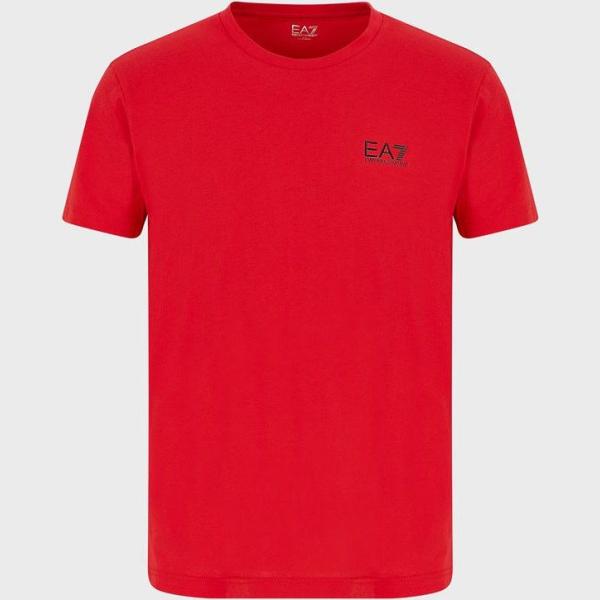 t-shirt Emporio Armani rosso tinta unita