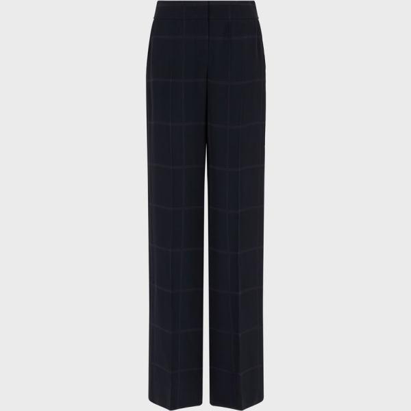 pantaloni a palazzo Emporio Armani a quadri